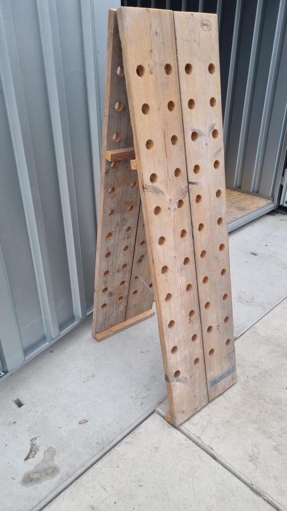 Houten wijnrek - Ruimte voor 50+ flessen, Gebruikt, Ophalen of Verzenden, 25 flessen of meer, 75 cm of meer
