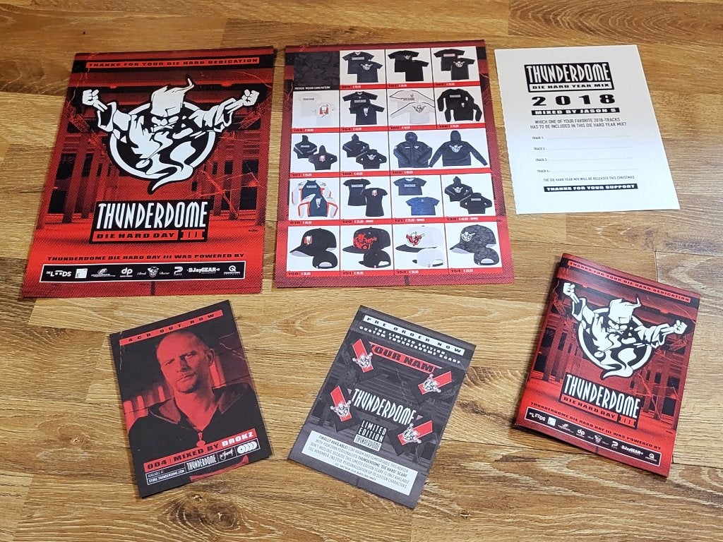 Setje Thunderdome Diehard III items ( Hardcore / Gabber ), Ophalen of Verzenden, Nieuw