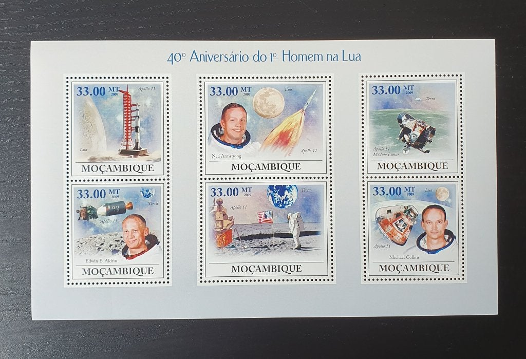 Mozambique 2009 Ruimtevaart Apollo 11 Michel 3455-3460 pf, Verzenden, Overige landen, Postfris
