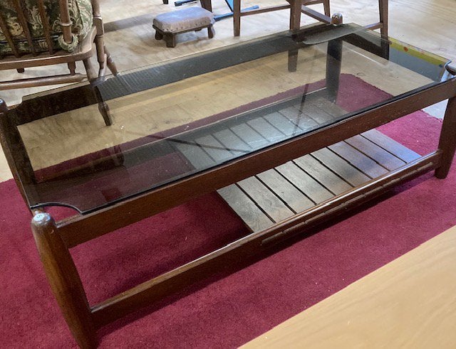 Scandinavische vintage salontafel, rond 1970. Noorwegen, Antiek en Kunst, Ophalen