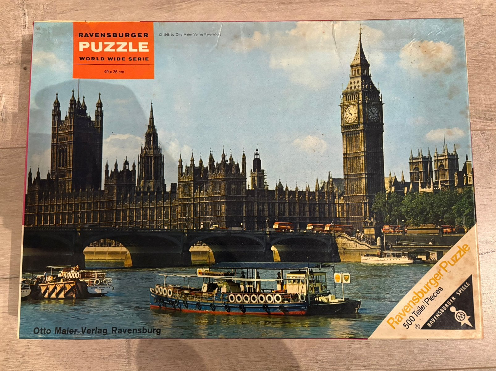 Oude puzzle van Ravensburger, Ophalen of Verzenden, 500 t/m 1500 stukjes, Gebruikt, Legpuzzel