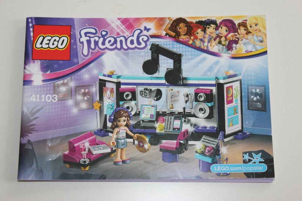 Lego Friends 41103 Popster Opnamestudio, Compleet, Lego, Friends, Ophalen of Verzenden