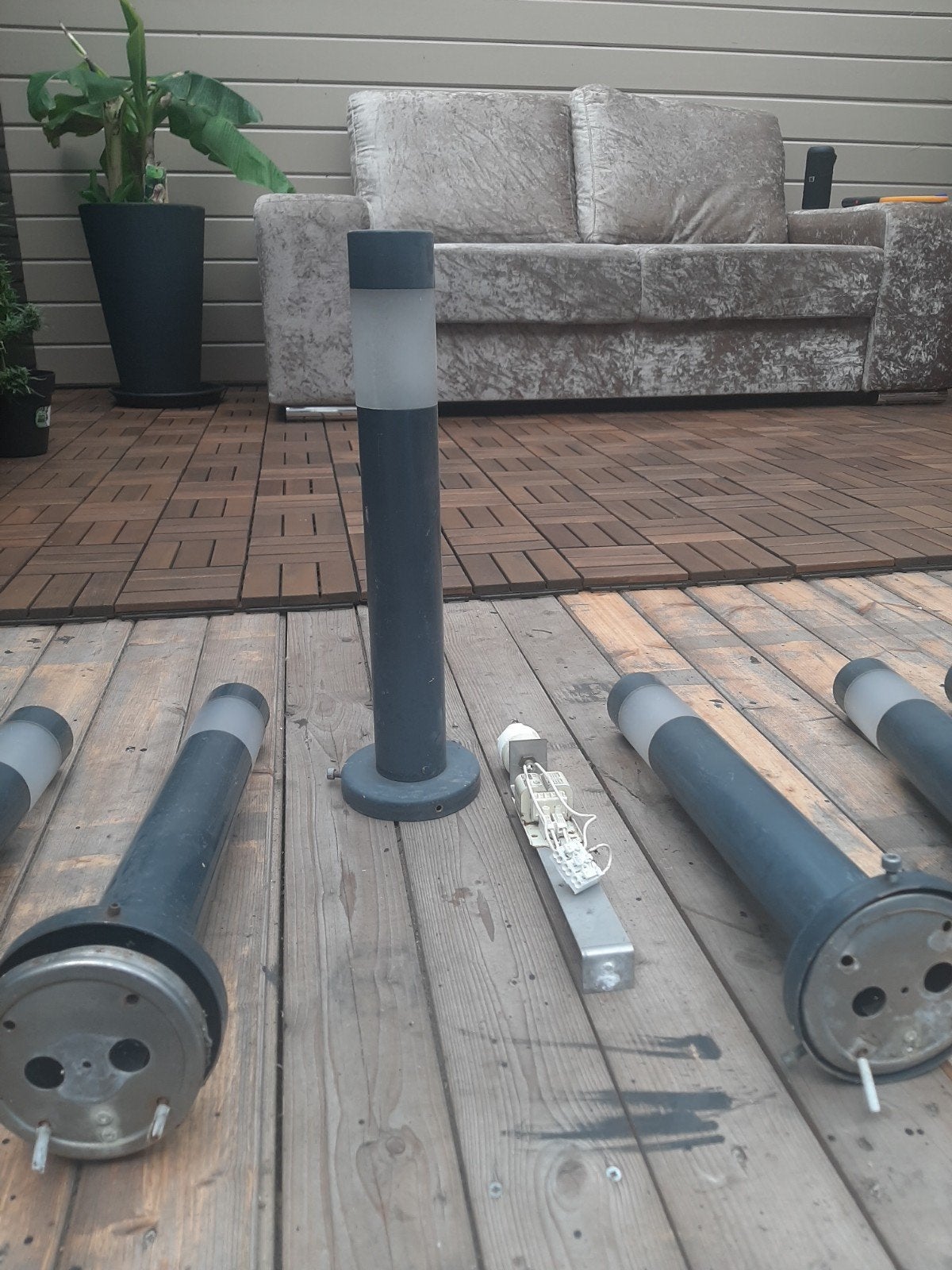 Buitenverlichting voor grond of tegels - Set van 8, Tuin en Terras, Overige materialen, Gebruikt, Minder dan 50 watt, Ophalen of Verzenden