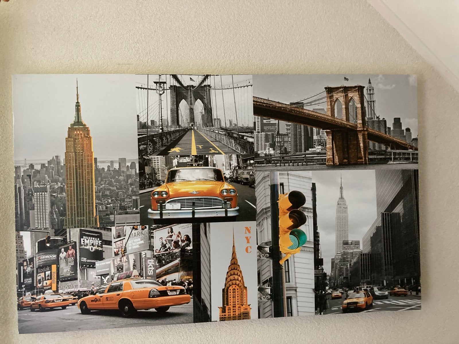 New York City Canvas Schilderij - Empire State Building, Ophalen, 50 – 75, Gebruikt, Schilderij