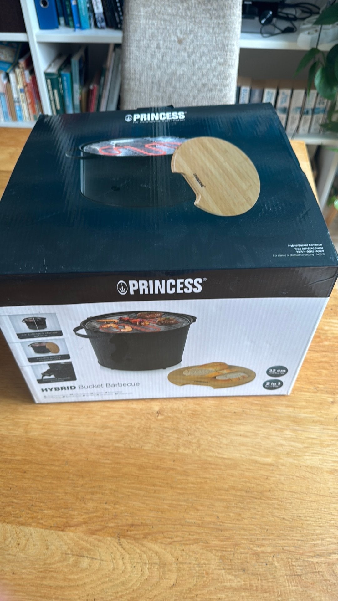 Princess Hybrid Bucket Barbecue, Tuin en Terras, Elektrische barbecues, Ophalen, Nieuw