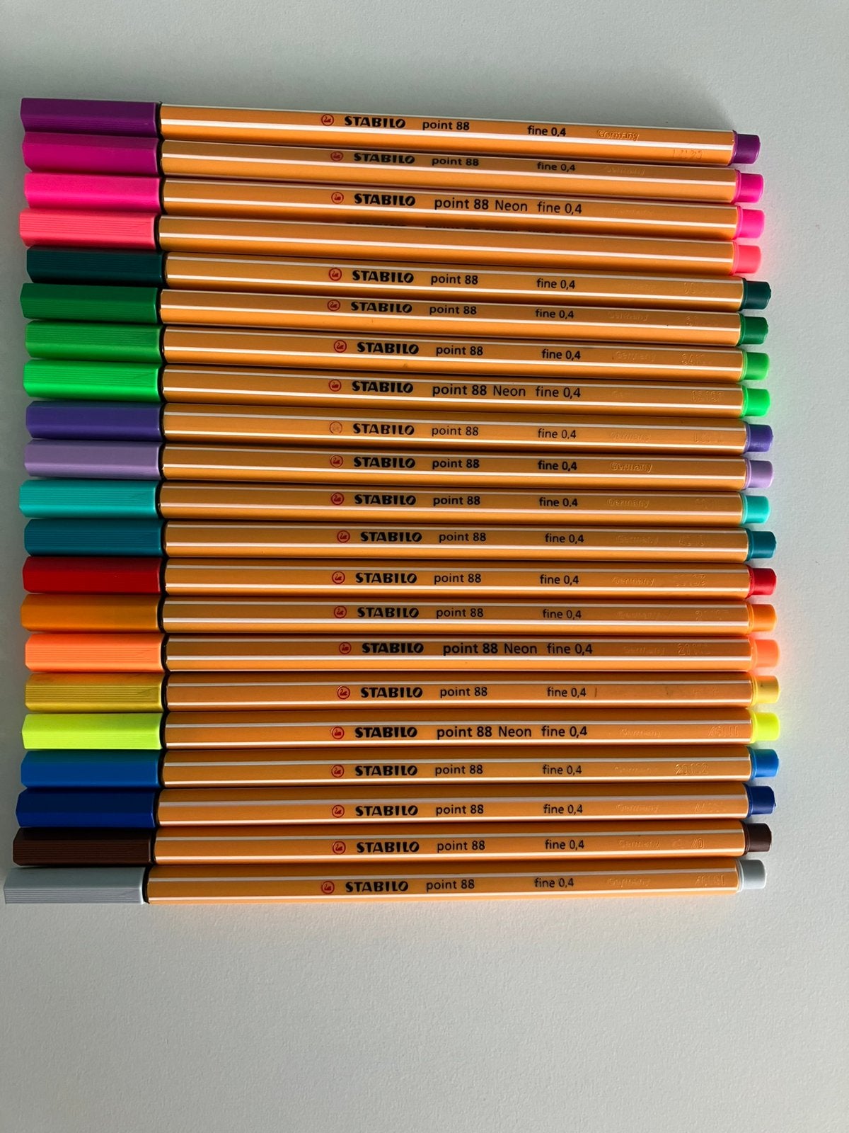 Stabilo Point 88 Colorparade met 21 fineliners, Ophalen of Verzenden, Gebruikt, Potlood of Stift