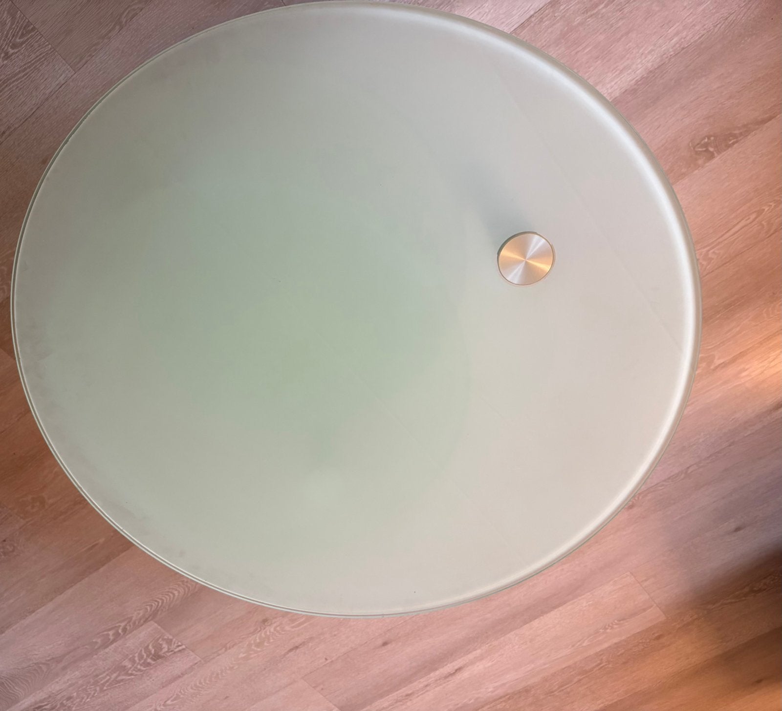 Salontafel glasplaat GRATIS af te halen, Ophalen, Gebruikt, Rond, 5 – 50