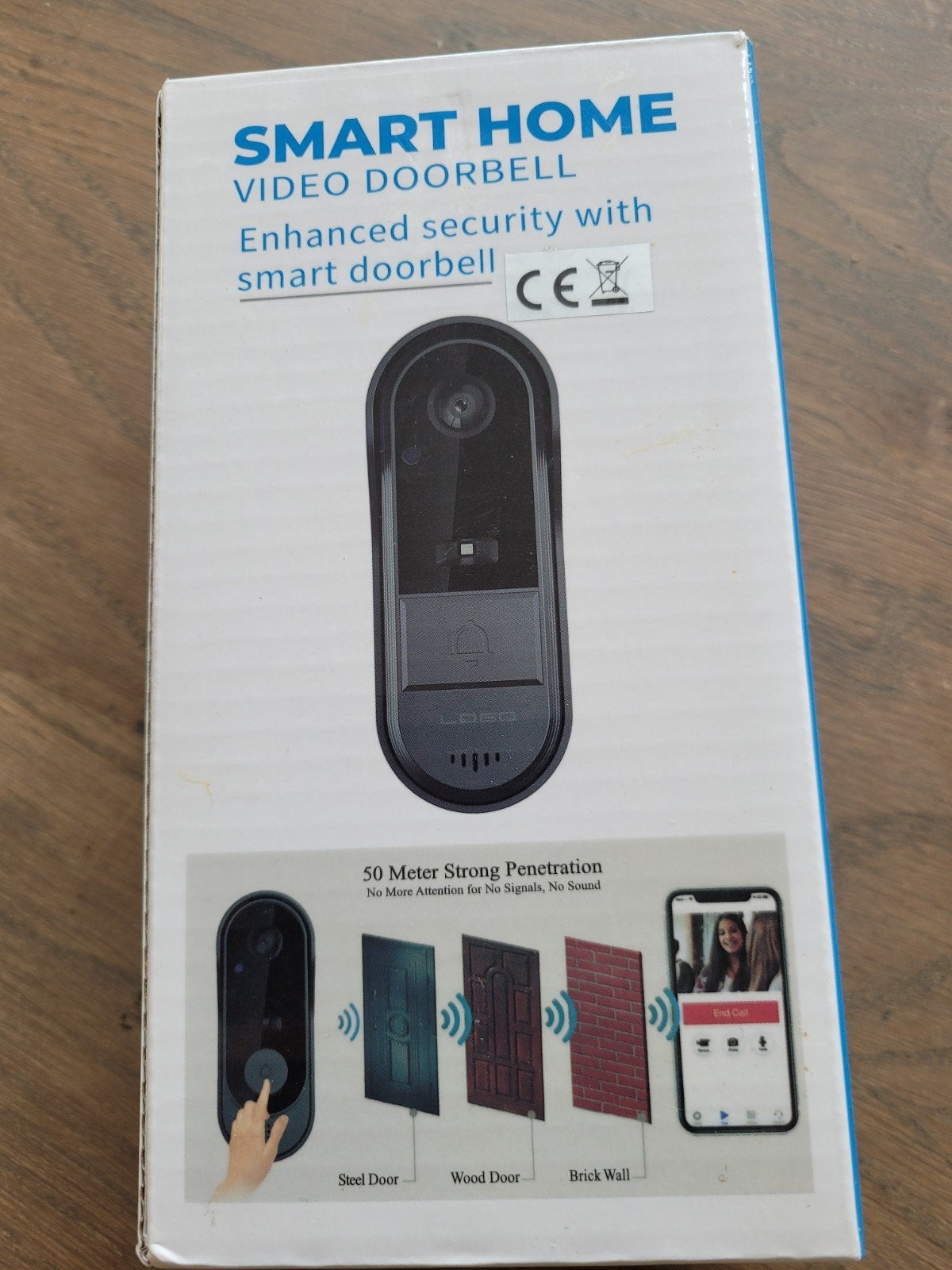 Smart Home WiFi Deurbel met Camera en Bewegingssensor, Ophalen of Verzenden, Ingebouwde camera, Zo goed als nieuw, Draadloos