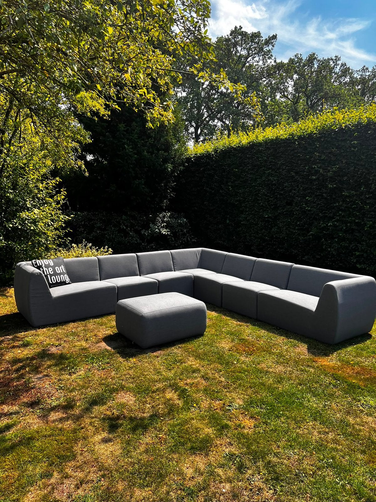 Modulaire sunbrella loungeset | Zelf Samen Te Stellen, Ophalen, Zo goed als nieuw, Aluminium