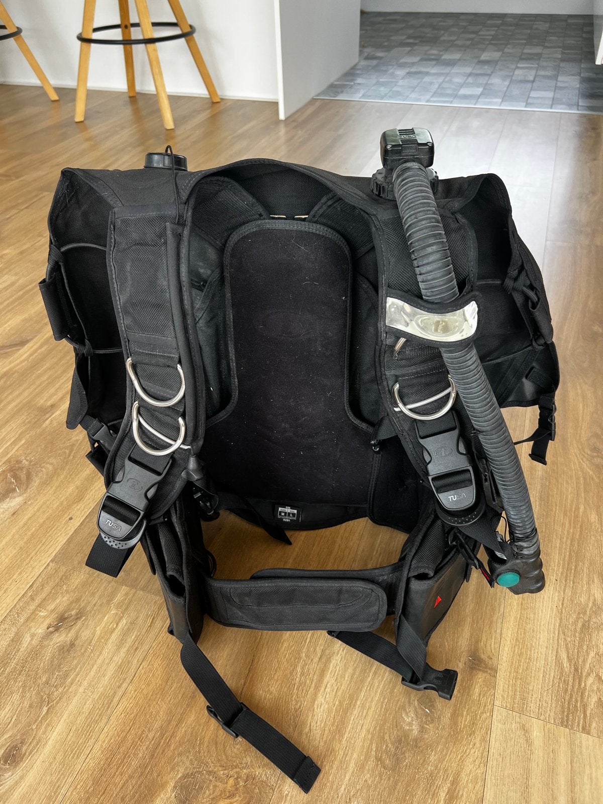 Complete Duikuitrusting: Trimvest, Ademautomaat, Computer, Ophalen, Gebruikt, Trimvest of Wing