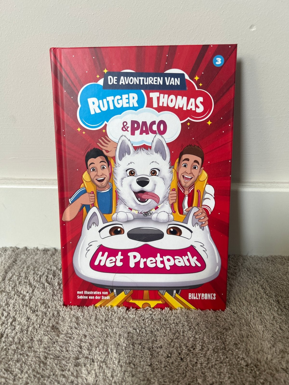 Boek van tomas,Rutger en Paco het pretpark, Ophalen of Verzenden, Zo goed als nieuw, Fictie algemeen