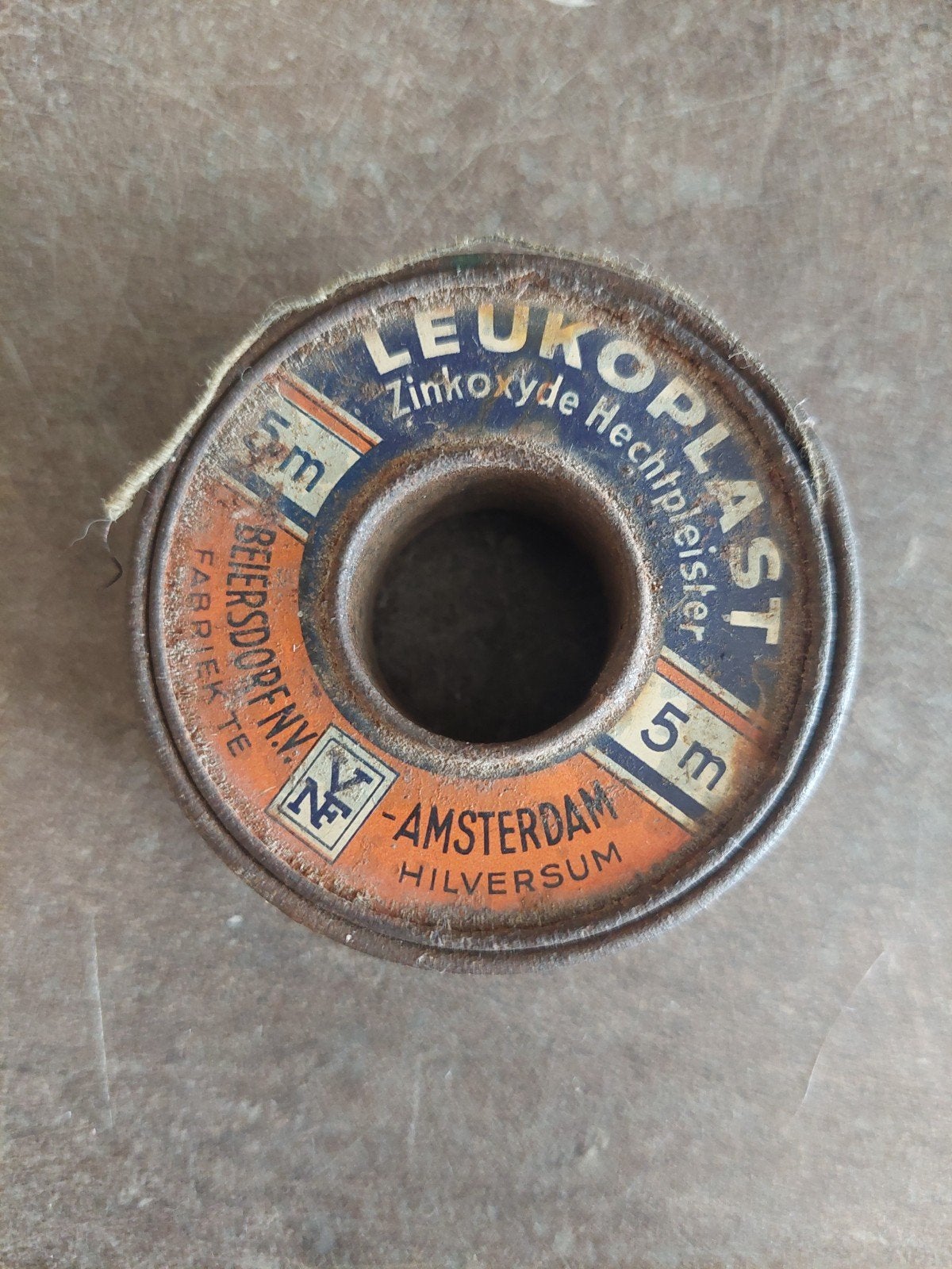 Vintage Leukoplast Zinkoxyde Hechtpleister - Beiersdorf, Ophalen of Verzenden