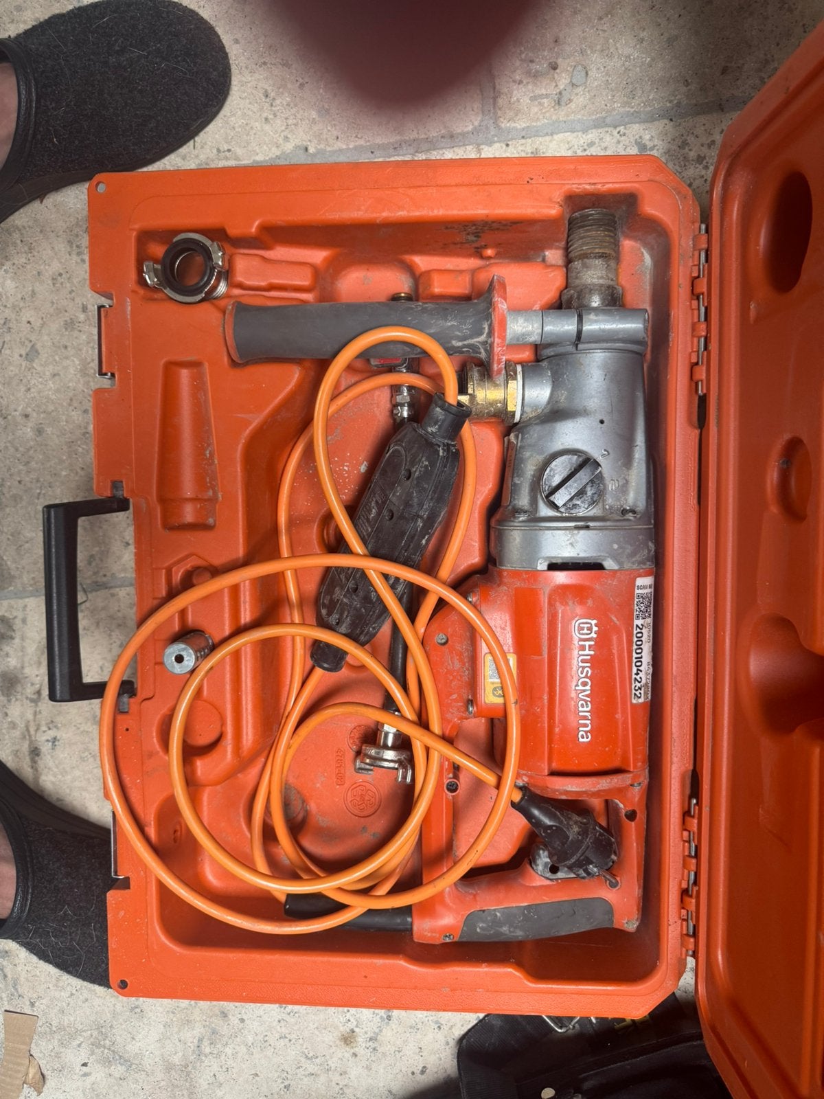 Husqvarna DM200 Diamantboormachine, Variabele snelheid, Ophalen, Boormachine, Gebruikt