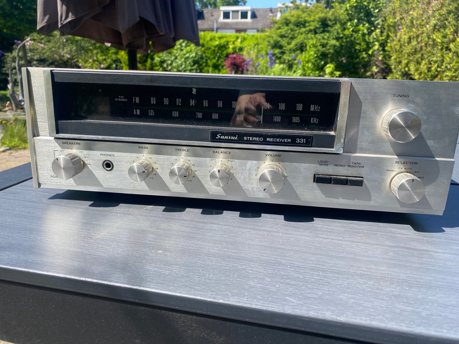 Oude vintage Sansui stereo reveiver 331, Overige merken, Gebruikt, Ophalen of Verzenden, Minder dan 60 watt