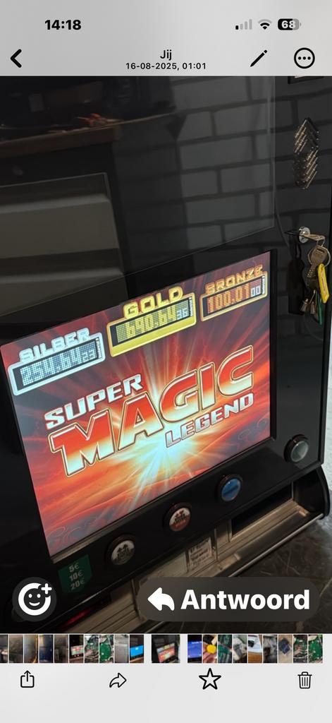 Jvh speelkast, Verzamelen, Automaten | Gokkasten en Fruitautomaten, Overige munten, Ophalen of Verzenden, Zo goed als nieuw