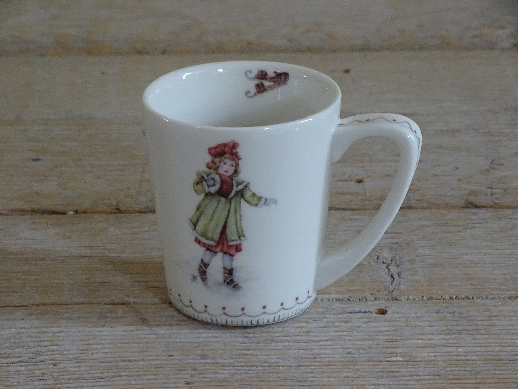 2x Mok, Jet (by ter steege) MEMORIES, zo goed als nieuw, Ophalen of Verzenden, Zo goed als nieuw, Overige stijlen, Kop(pen) en/of Schotel(s)