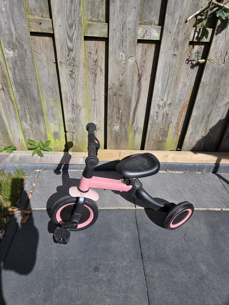 Roze 2-in-1 Loopfiets/Fiets voor Kinderen, Ophalen, Zo goed als nieuw