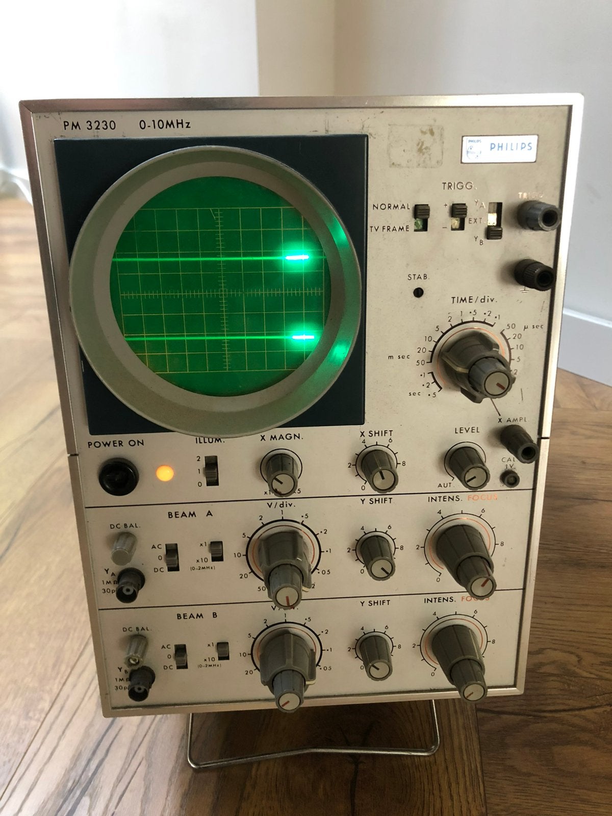 Philips PM 3230 0-10MHz 2-kanaals Oscilloscoop, Ophalen