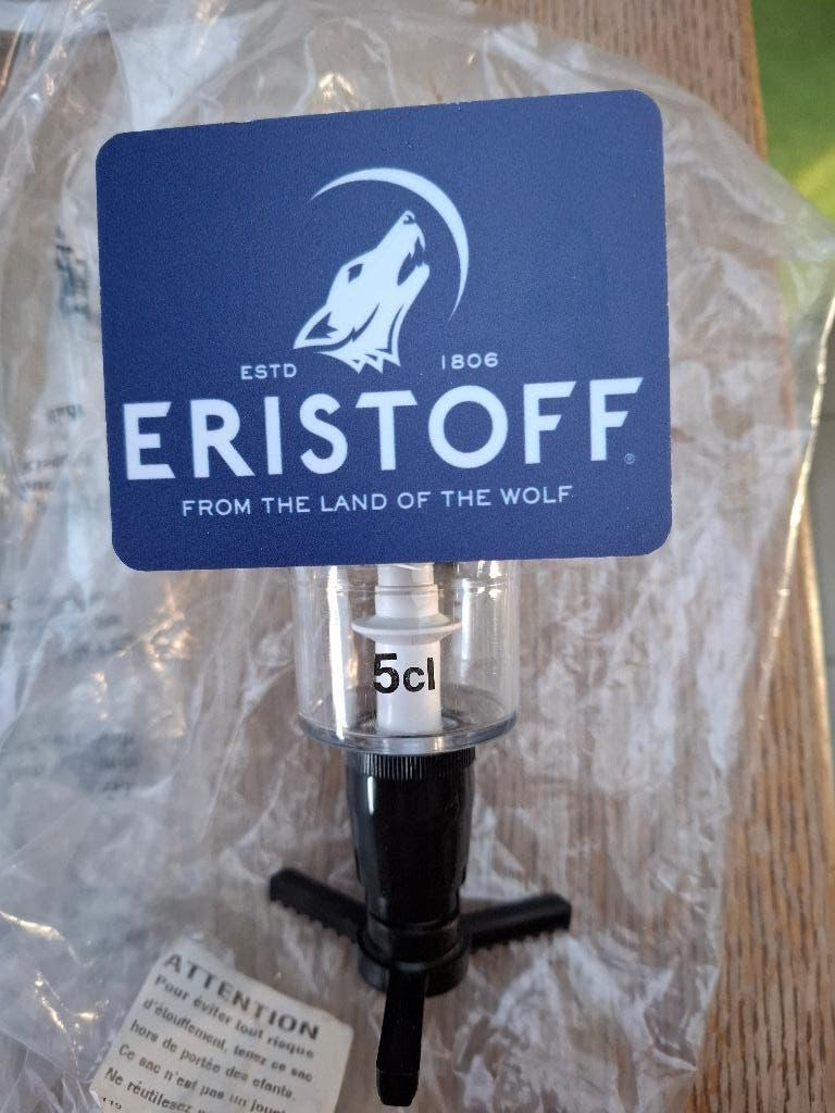Eristoff vodka flessenhouder / dispenser met doseur nr 3, Ophalen of Verzenden, Nieuw, Gebruiksvoorwerp