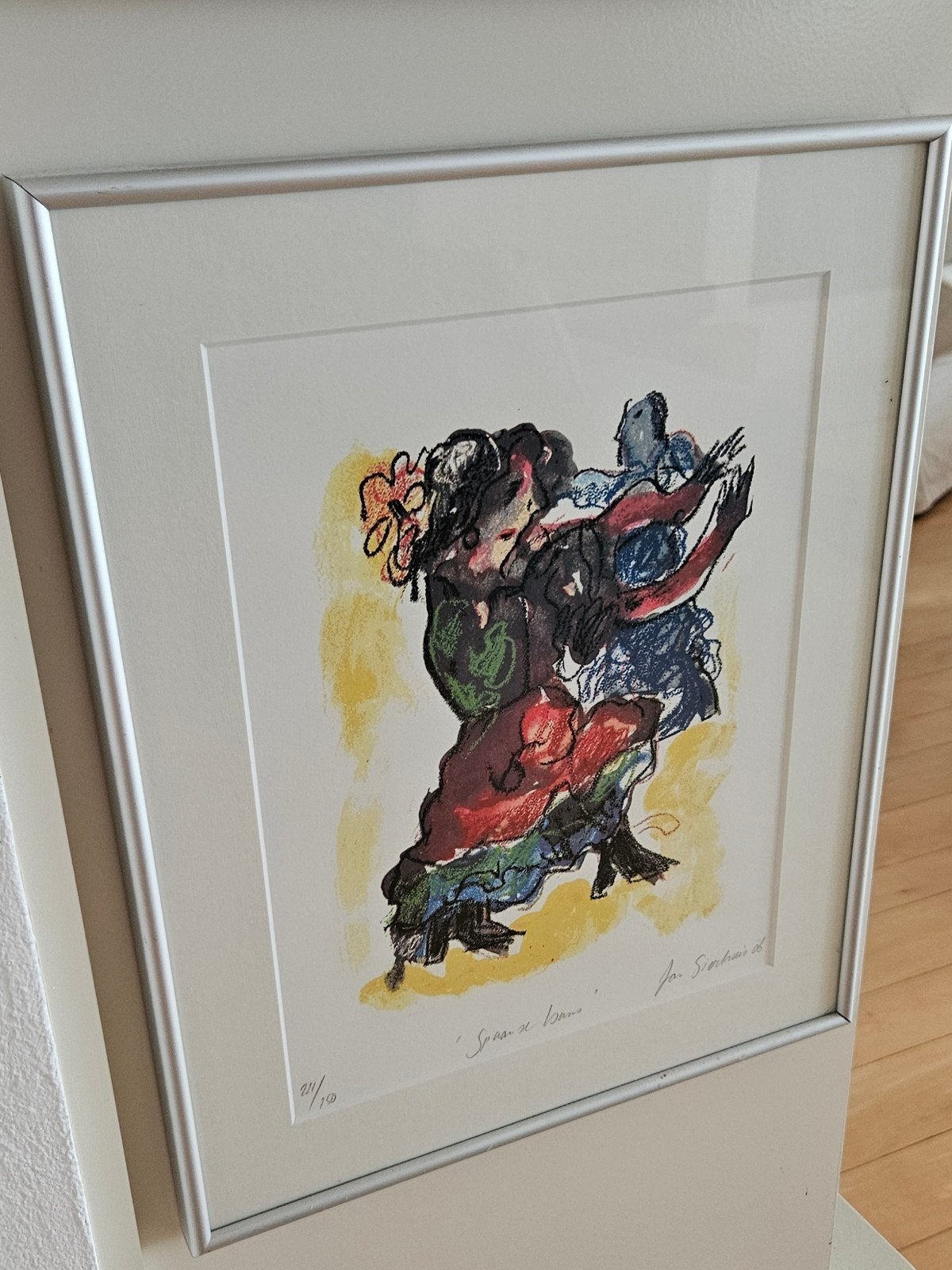 Jan Sierhuis, litho, ingelijst., Ophalen of Verzenden
