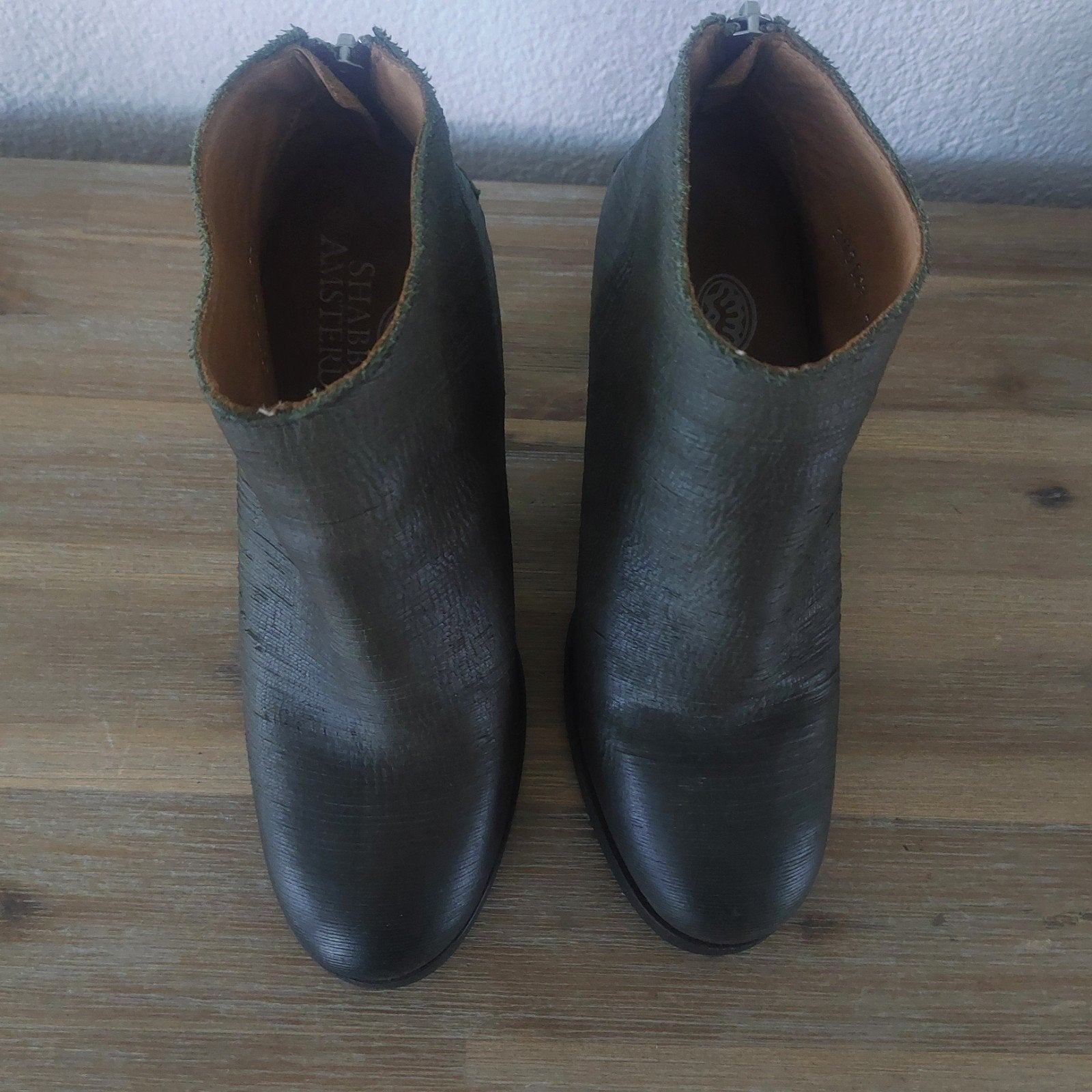 Groene Shabbies laarsjes maat 38, Shabbies, Lage of Enkellaarzen, Ophalen of Verzenden, Zo goed als nieuw
