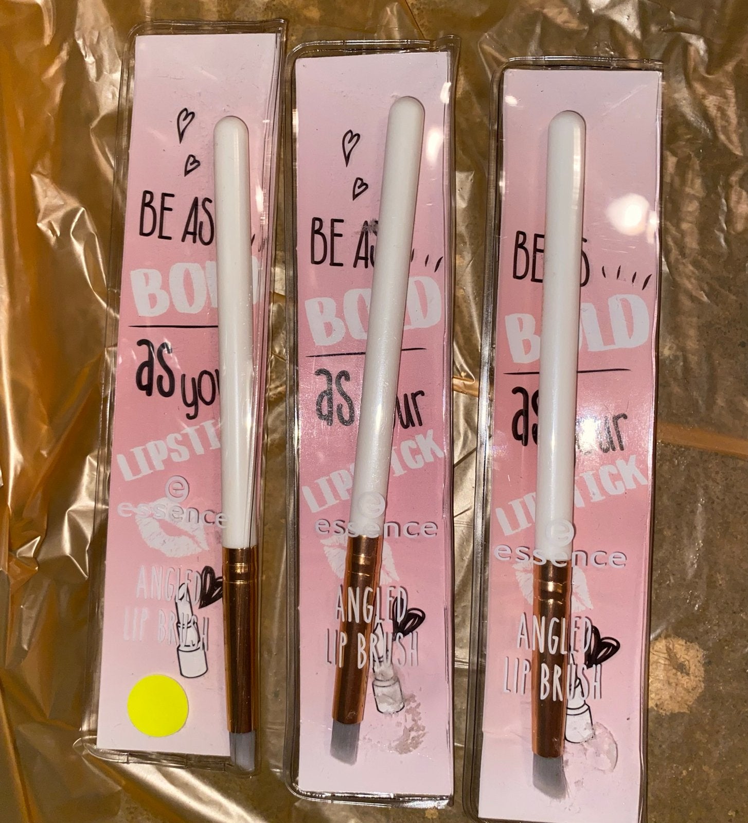 Essence Angled Lip Brush - 3 stuks - Nieuw, Lippen, Wit, Nieuw, Ophalen of Verzenden
