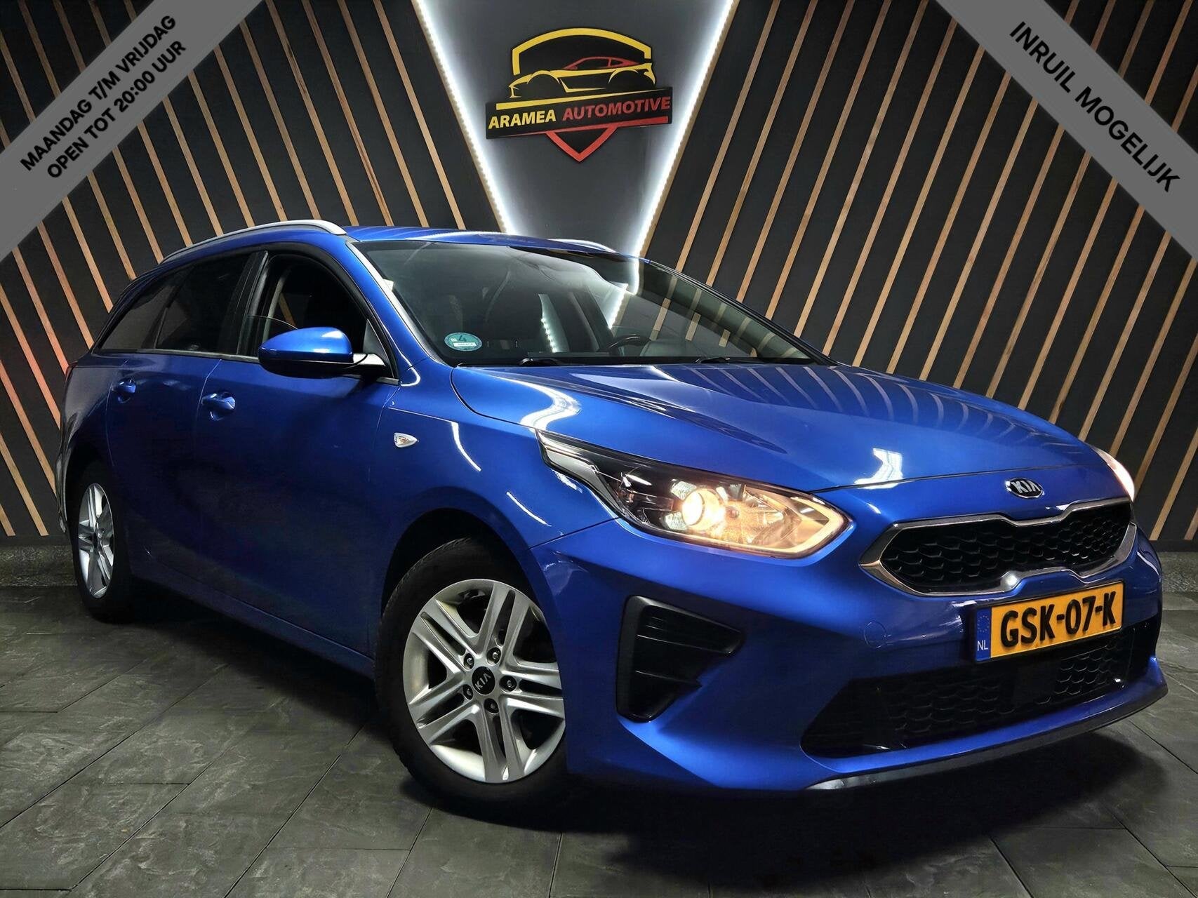 Kia cee'd SW 1.0t|Carplay|Stoel&stuur verwarming|Camera|Lane, Auto's, Voorwielaandrijving, Gebruikt, Euro 6, Blauw