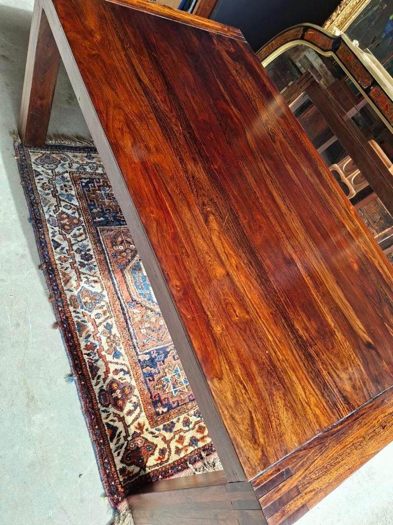 Koloniale Eetkamertafel - Massief Hout, Ophalen, Gebruikt, Koloniaal, 50 tot 100 cm