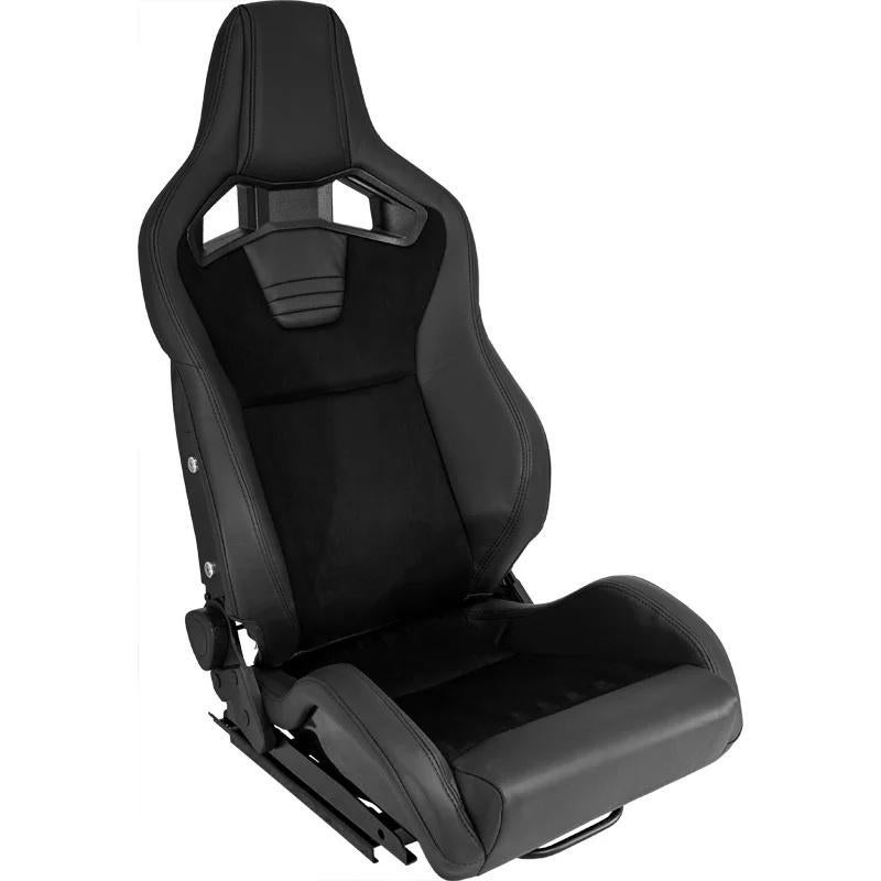 PowerParts RCR Sportster sportstoel kuipstoel suede vinyl, Auto diversen, Ophalen of Verzenden