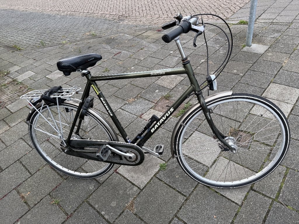 Batavus Staccato herenfiets, Fietsen en Brommers, Ophalen, Gebruikt, Versnellingen, Batavus