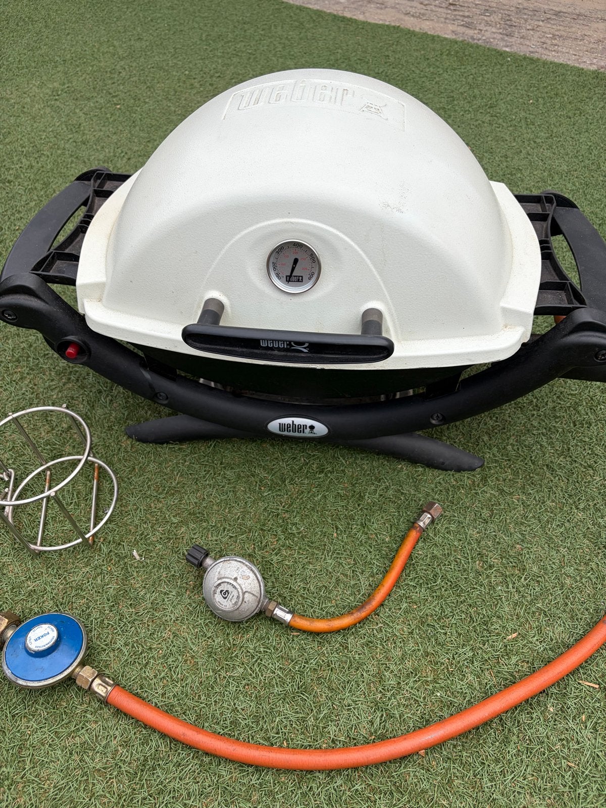 Weber Q1000 gasbarbecue met drukregelaar en slang, Tuin en Terras, Ophalen, Gebruikt
