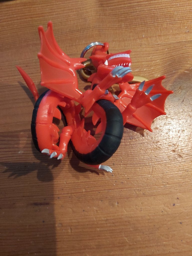 Yu-gi-oh slifer the sky dragon figuur / sleutelhanger, Ophalen of Verzenden