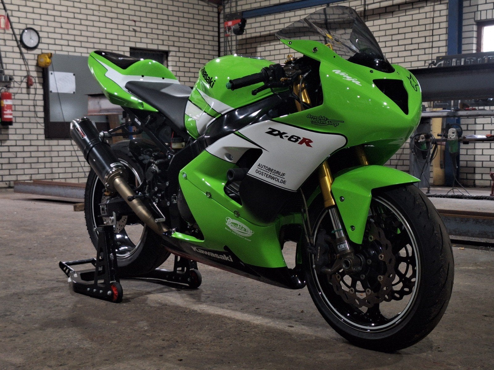 Kawasaki ZX6R ZX-6R Circuitmotor Circuit motor, 636 cc, Gebruikt, Super Sport, Handgeschakeld