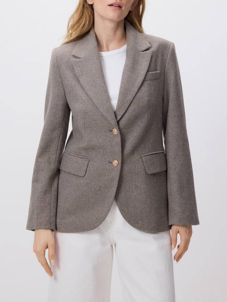 Reserved Premium blazer wolmix beige/grijs, Ophalen of Verzenden, Zo goed als nieuw, Maat 36 (S), Beige