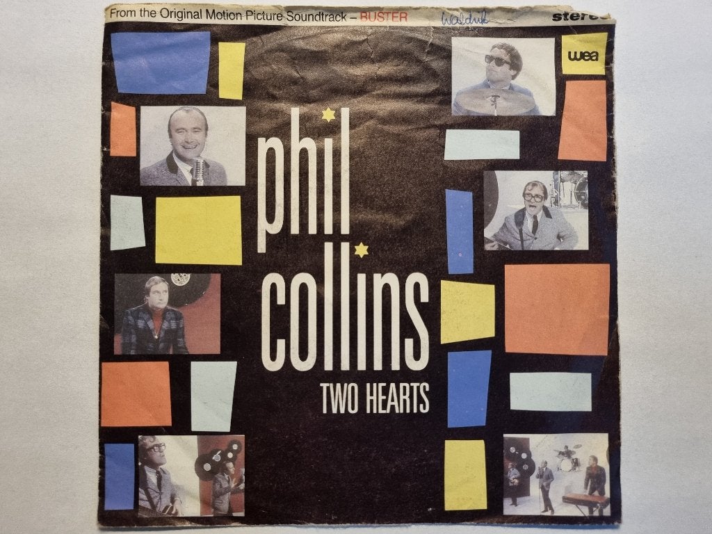 7” vinyl single Phil Collins - Two Hearts (1988), Gebruikt, Fotohoes, 7 inch, Ophalen of Verzenden