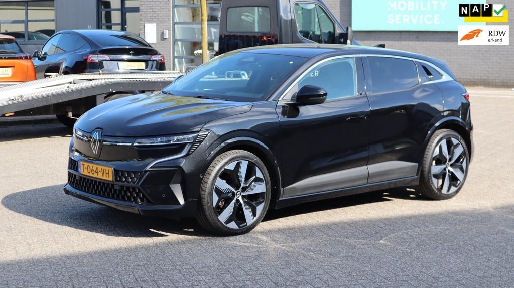 Renault Megane E-Tech EV60 Optimum Charge Techno Clima Cruis, 163 min, Leder en Stof, Zwart, 900 kg
