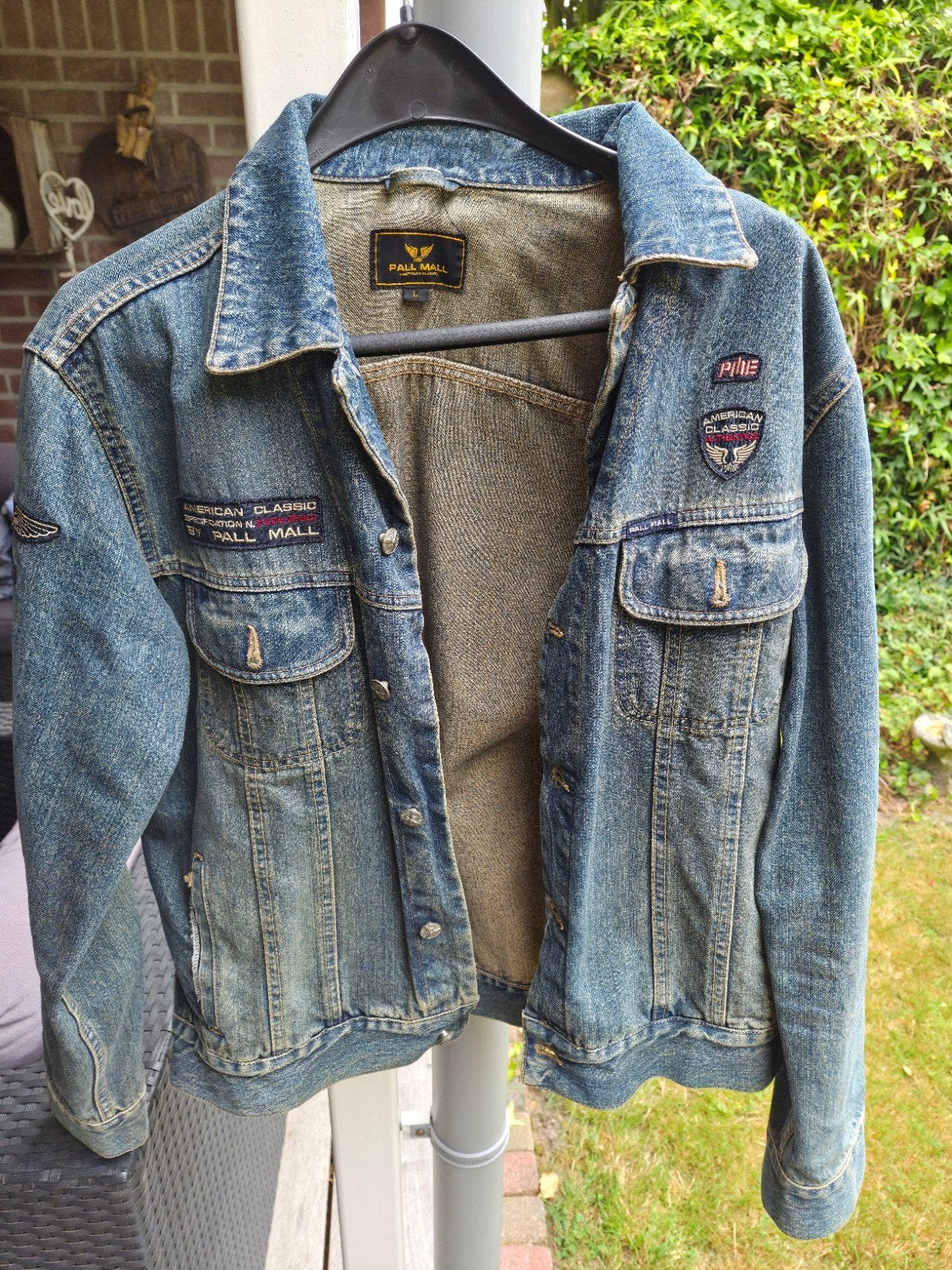 Pall Mall American Classic spijkerjack - Maat L, Kleding | Heren, Maat 52/54 (L), Blauw, Pall Mall, Ophalen of Verzenden