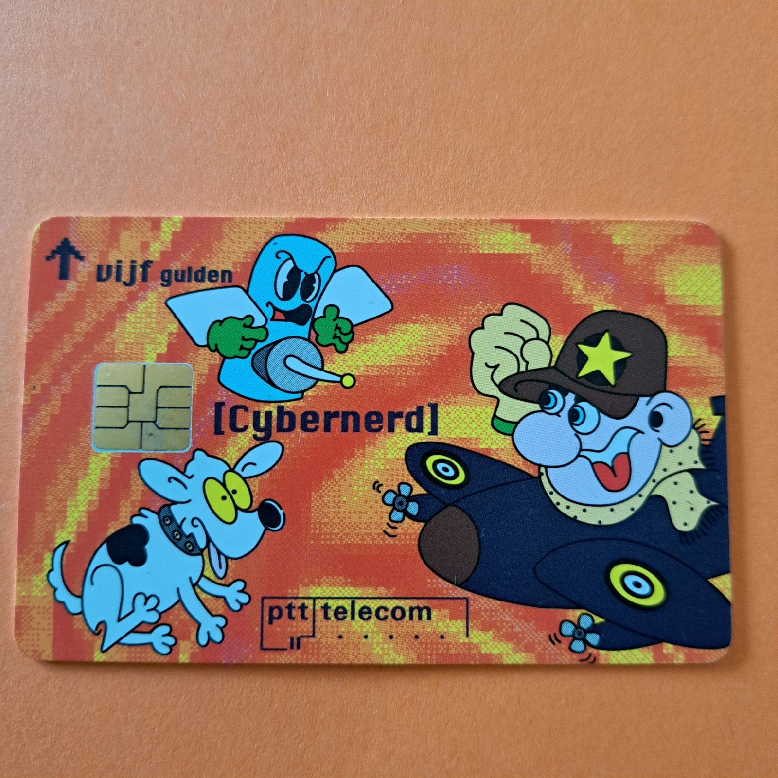 PTT Telecom Cybernerd Telefoonkaart - Zeldzaam, Verzamelen, Telefoonkaarten, Ophalen of Verzenden, Nederland