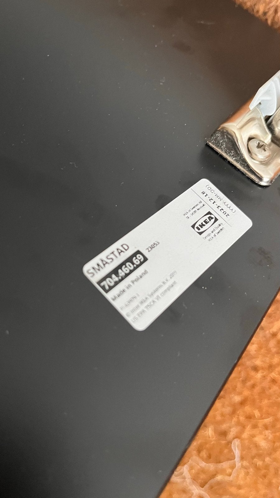IKEA SMÅSTAD Zwarte deuren (2 stuks), Huis en Inrichting, Kasten | Overige, Ophalen, Gebruikt