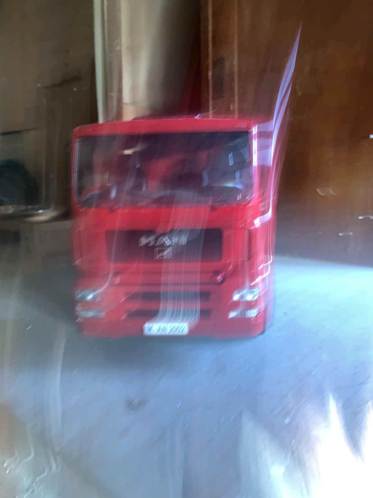 Rode MAN Kiepwagen Speelgoedtruck, Ophalen, Gebruikt