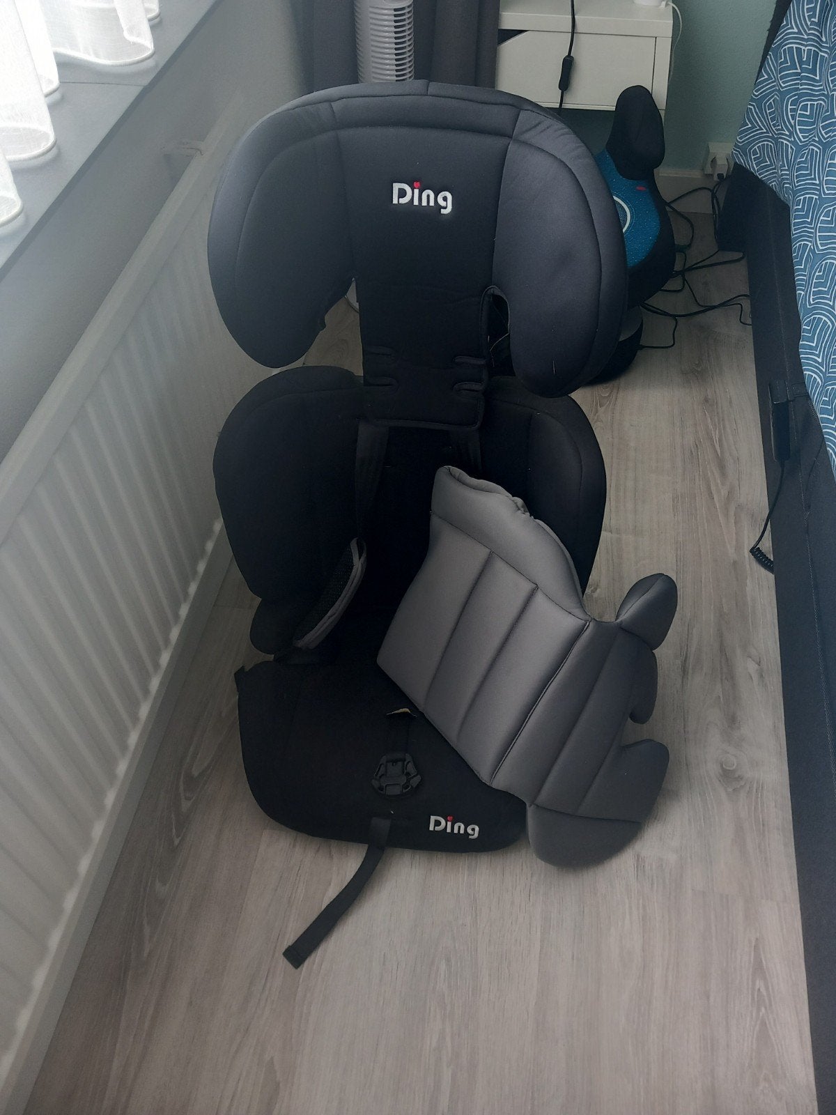 Ding autostoel - Zwart/Grijs, Ophalen, Zo goed als nieuw, Overige merken, Autogordel
