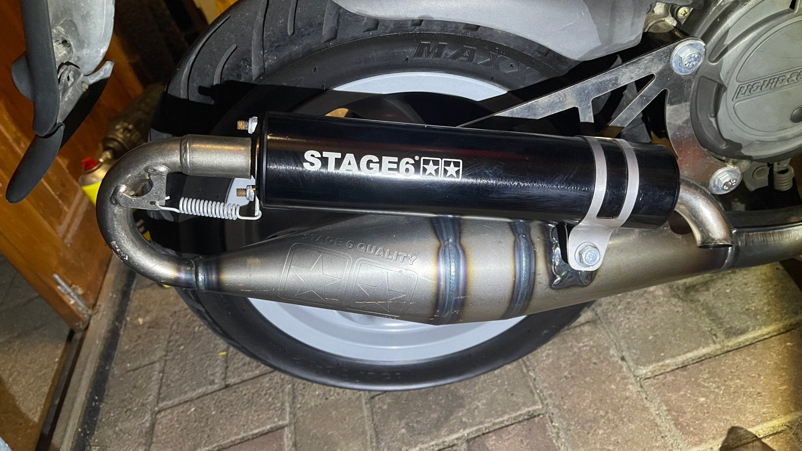 Stage6 uitlaat/ sproeiers & vario rollen voor Gilera runner, Ophalen, Zo goed als nieuw, Overige typen, Overige merken