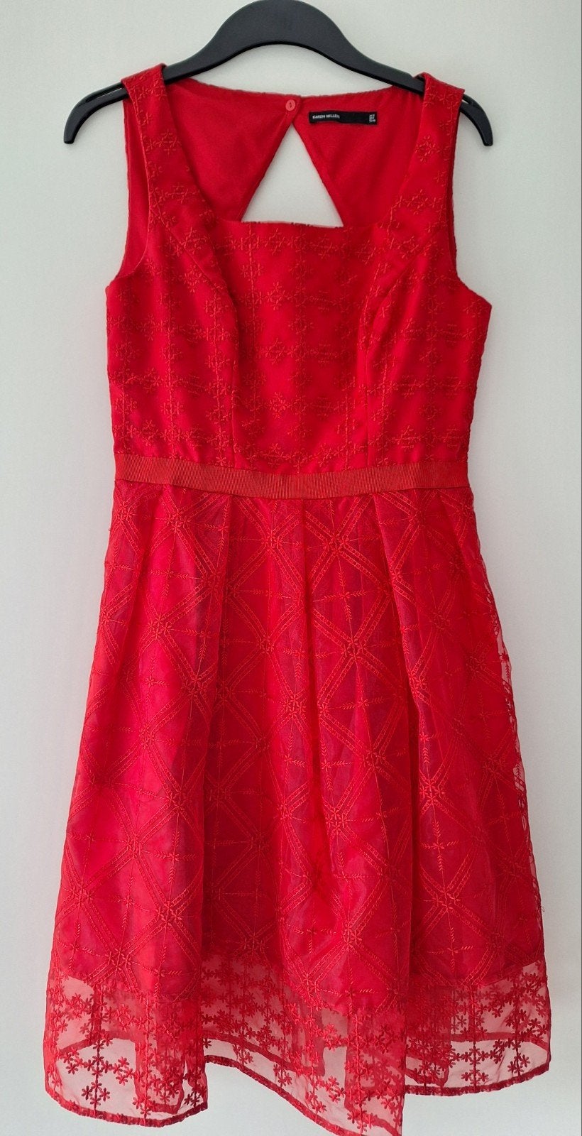 Karen Millen summer dress rood mt 38, Maat 38/40 (M), Karen Millen, Nieuw, Ophalen of Verzenden