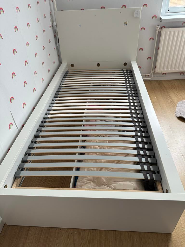Ikea Eenpersoonsbed met Twee Ruime Opberglades, Ophalen, Gebruikt, 90 cm, Eenpersoons
