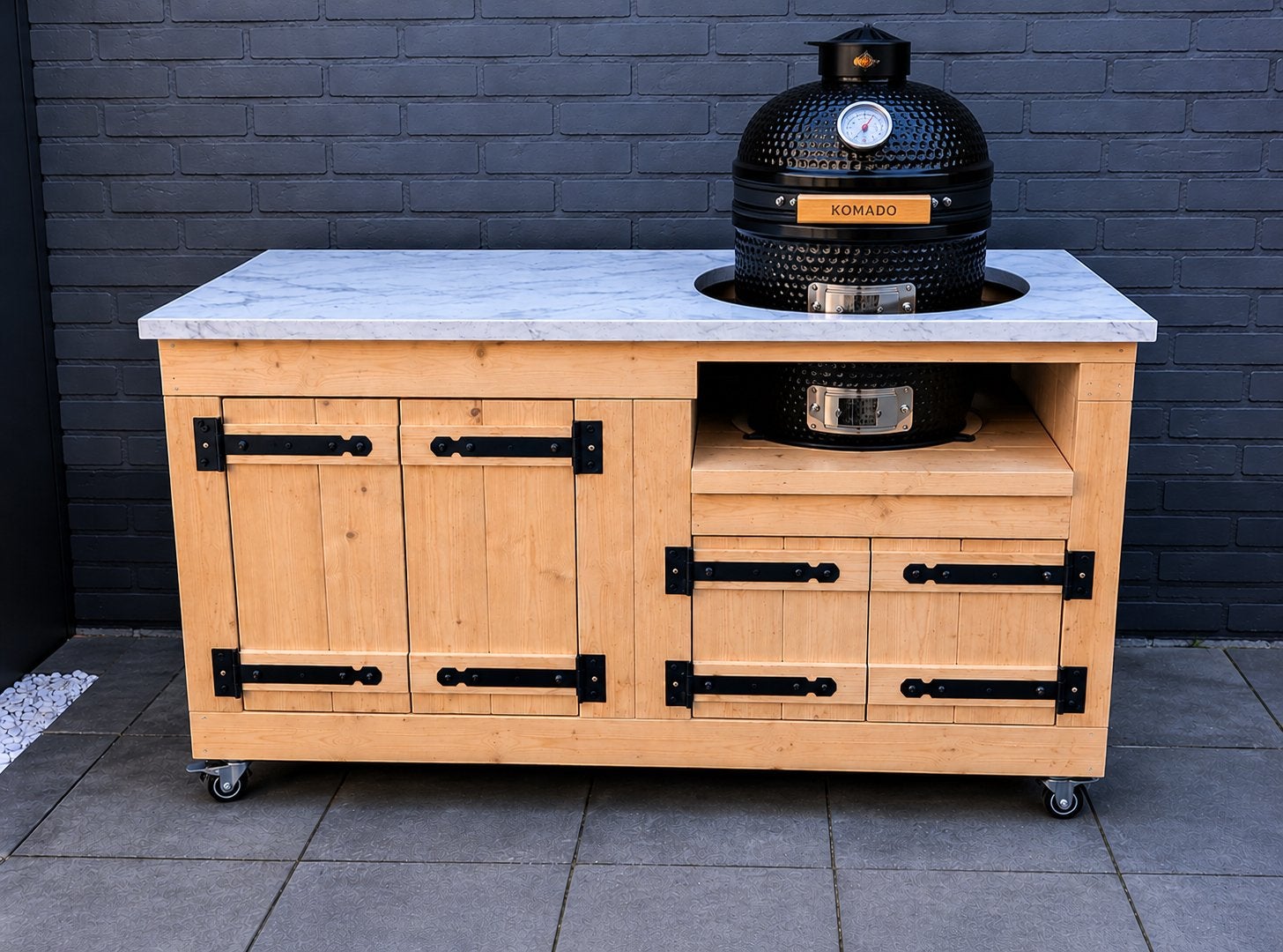 Op voorraad. Steigerhouten buitenkeuken, Tuin en Terras, Buitenkeukens, Ophalen, Nieuw, Houtskool