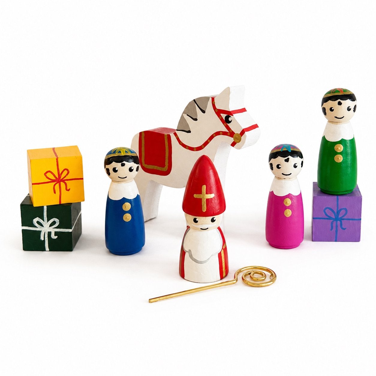 Sinterklaas pegdolls set A, Diversen, Verzenden, Nieuw, 1551GL, Mies en Hout