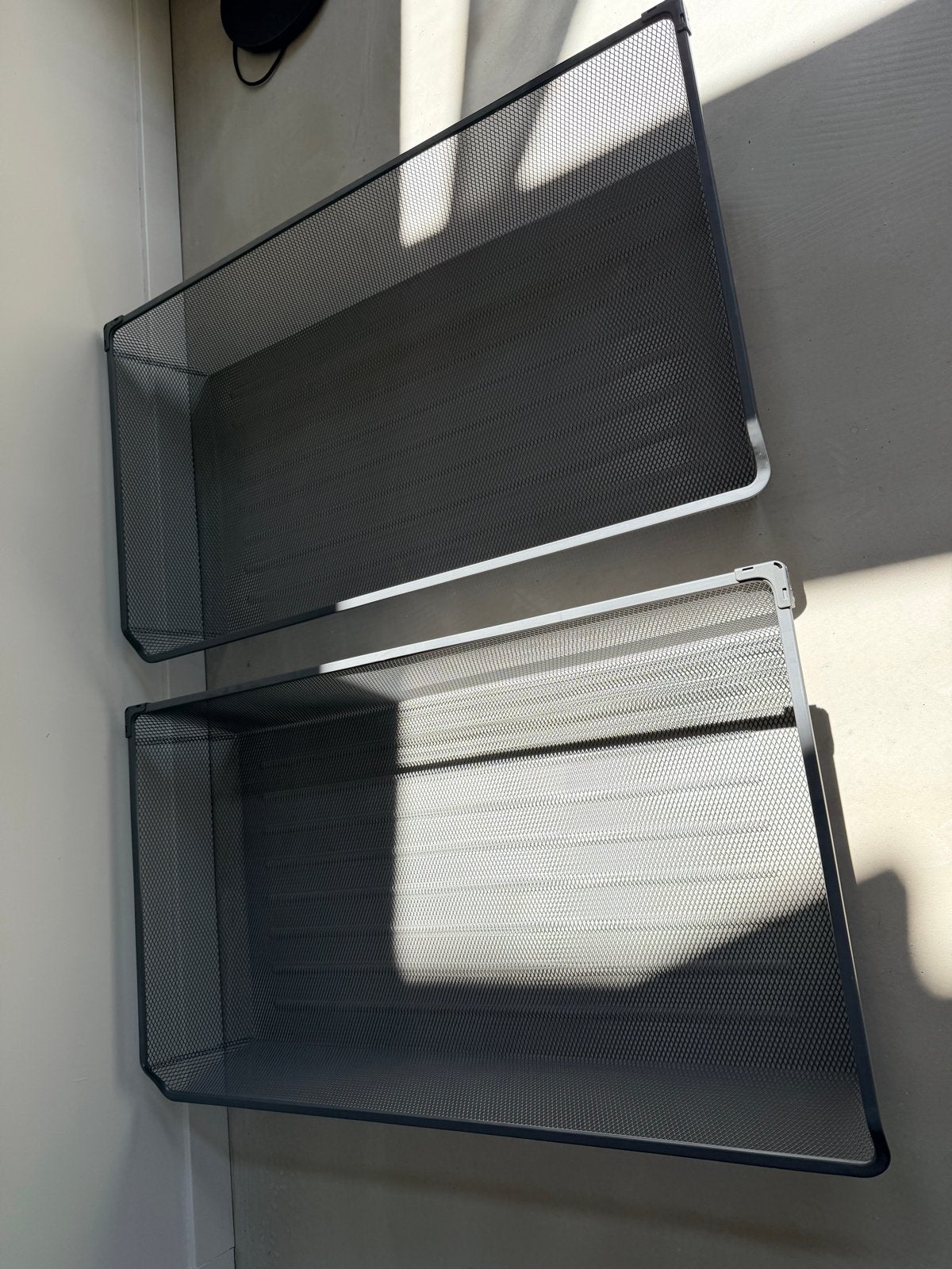 2x IKEA KOMPLEMENT Uittrekbare manden met rails systeem., Ophalen, 50 tot 100 cm, Zo goed als nieuw, Minder dan 100 cm