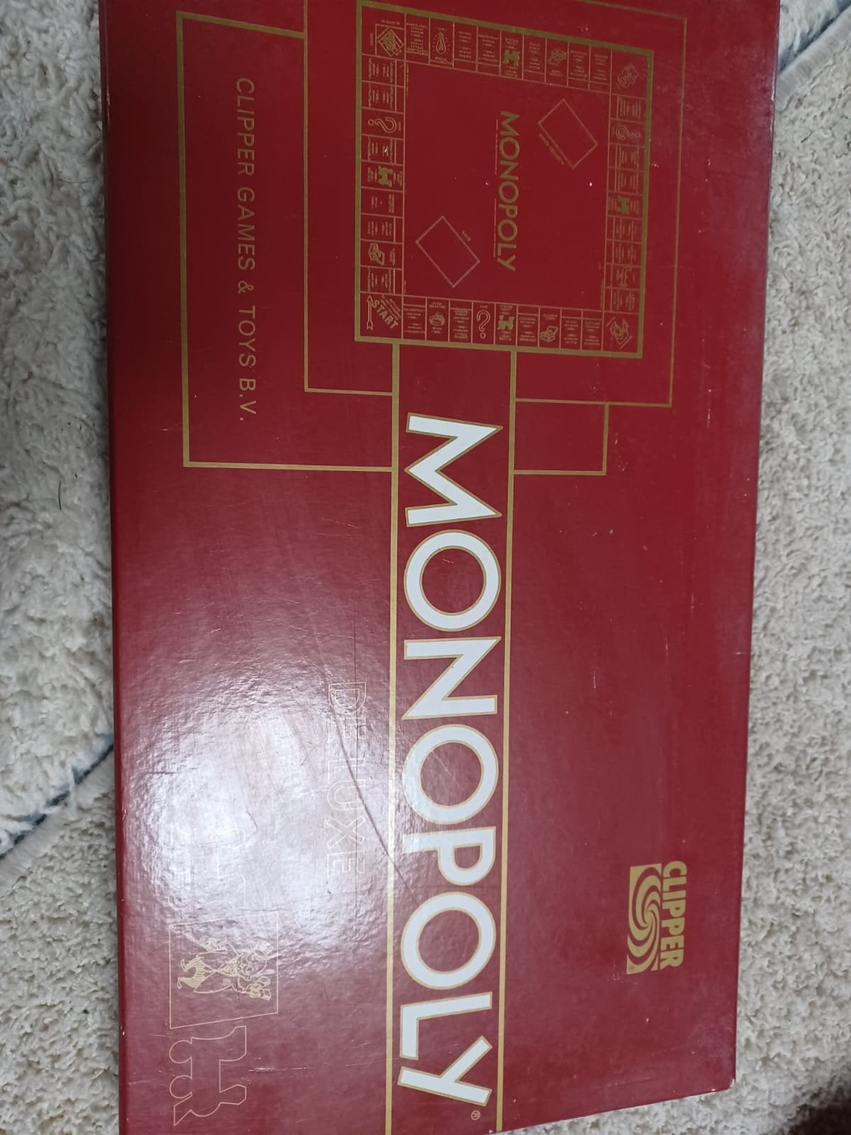 Monopoly De Luxe Bordspel - Compleet en in goede staat, Vijf spelers of meer, Ophalen of Verzenden, Gebruikt, Clipper Games & Toys B.V.