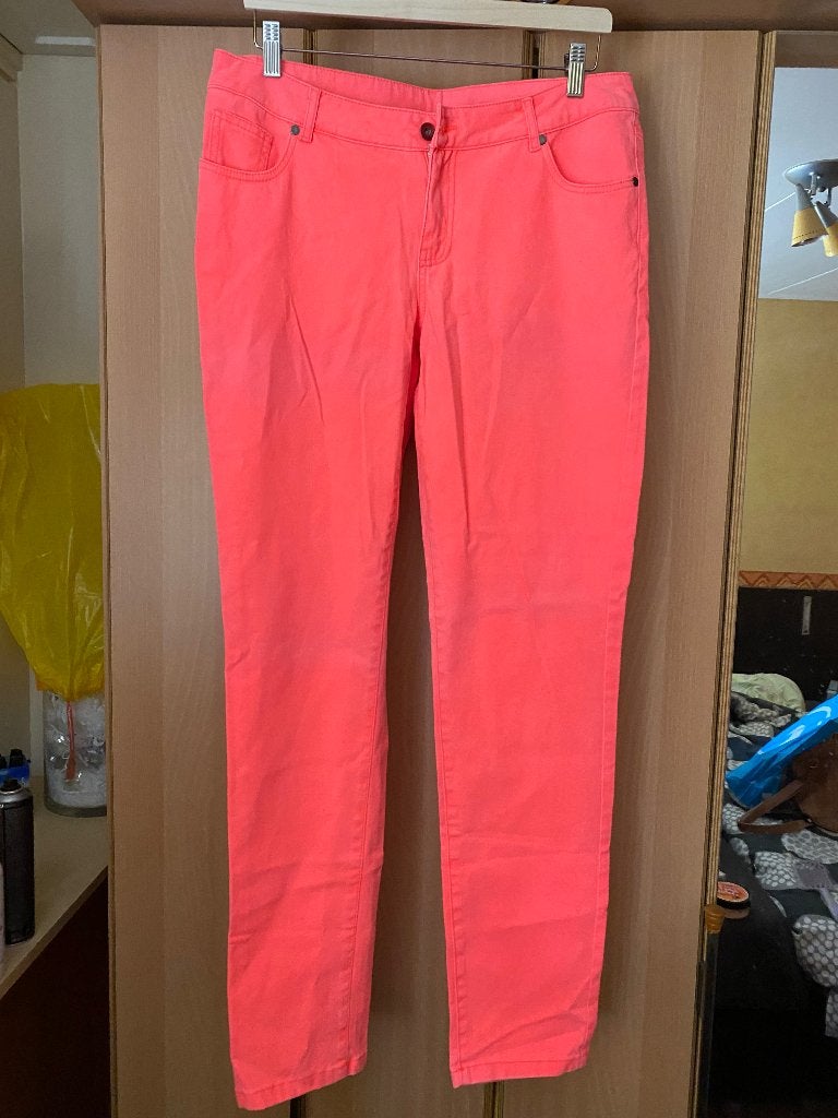 nieuw oranjeachtige felgekleurde gewassenlook jeans, Kleding | Dames, Spijkerbroeken en Jeans, Overige kleuren, Nieuw, Ophalen of Verzenden