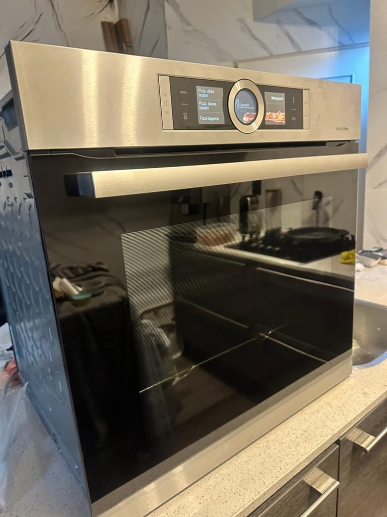 Bosch siere 8  inbouw stoomoven 60/60, Ophalen, Zo goed als nieuw